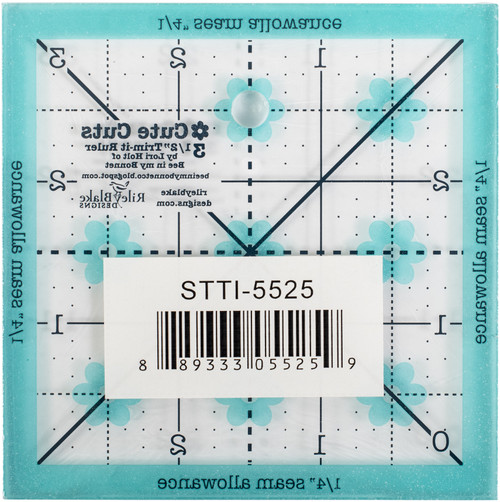 5 Pack - Riley Blake Trim It Square Ruler 3.5"- - STTI5525