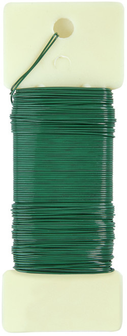 20 Pack FloraCraft 26 Gauge Floral Wire 0.25 Lb Paddle-Green RS3127 - 046501032386