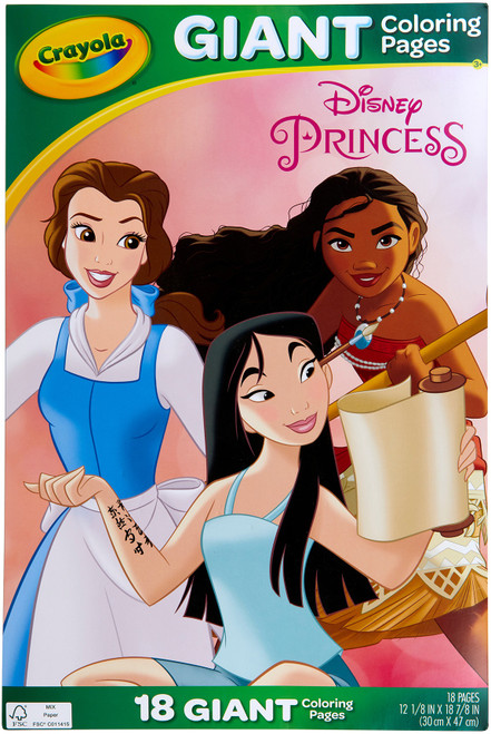 2 Pack - Crayola Giant Coloring Pages 12.75"X19.5"-Princess - 040989 - 071662109899