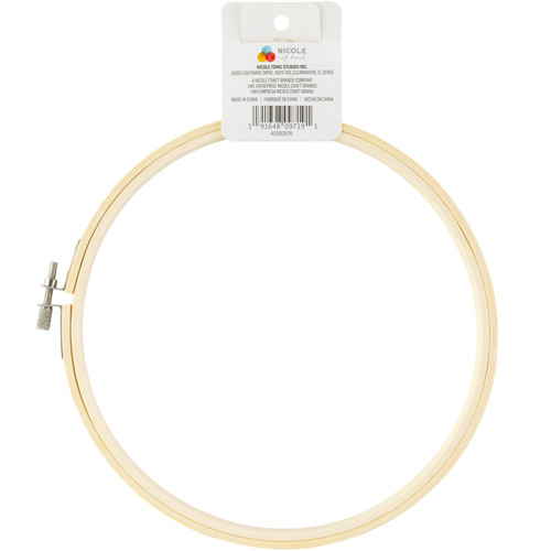 CousinDIY Natural Wood Hoop-8" - 00935 CousinDIY Natural Wood Hoop-8" - 00935