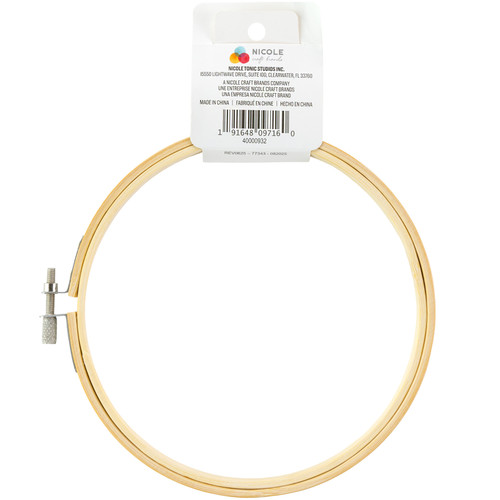 CousinDIY Natural Wood Hoop-6" - 00932