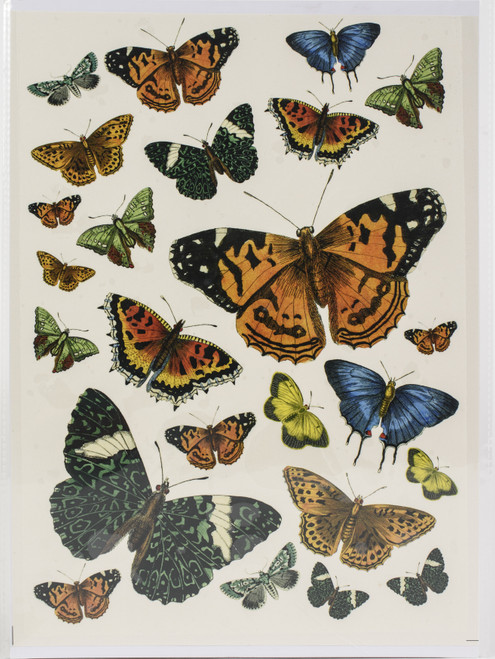 Dress My Craft Transfer Me Sheet A4-Vintage Butterflies DMCD1619