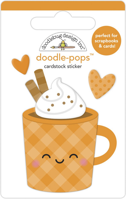 6 Pack Doodlebug Doodle-Pops 3D Stickers-Pumpkin Spice DP6955 - 842715069558