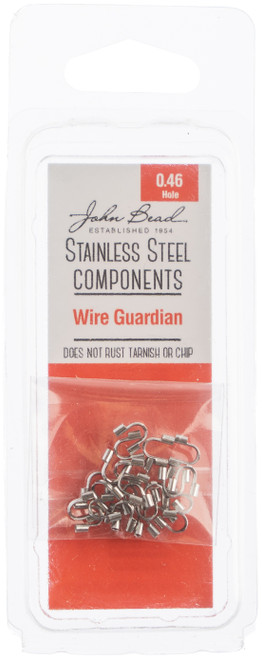 3 Pack John Bead Stainless Steel Wire Guardian 24/Pkg-4x4mm 26140036 - 665772175990