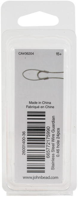 3 Pack John Bead Stainless Steel Wire Guardian 24/Pkg-4x4mm 26140036