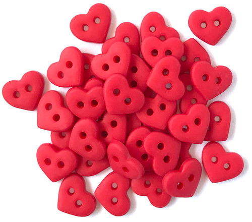 6 Pack Buttons Galore Tiny Buttons-Red Heart GBTB-1826 - 840934058780