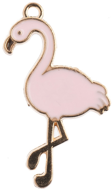 3 Pack John Bead Sweet & Petite Charms-Flamingo Light Pink, 35x6mm 8/Pkg 32640464-63