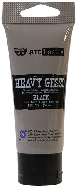 Finnabair Art Basics Heavy Gesso 2oz-Black - 962968 - 655350962968