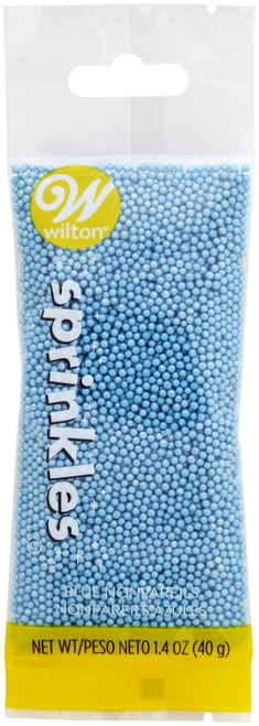 12 Pack Wilton Nonpareil Sprinkles Pouch 1.4oz-Blue W7104087 - 070896040879