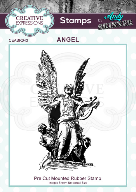 Creative Expressions Rubber Stamp By Andy Skinner-Angel CEASR043