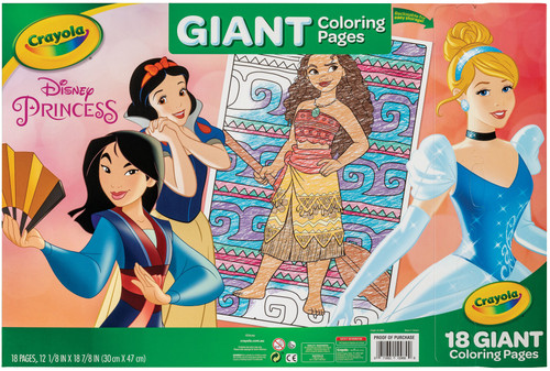 Crayola Giant Coloring Pages 12.75"X19.5"-Princess - 040989 Crayola Giant Coloring Pages 12.75"X19.5"-Princess - 040989