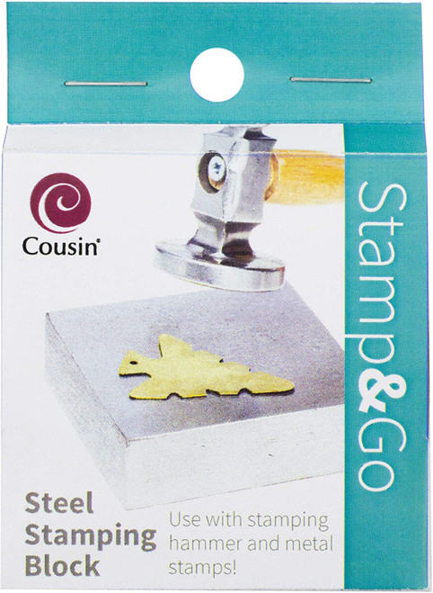CousinDIY Stamp & Go Steel Stamping Block-Silver - 34708703 - 016321406391