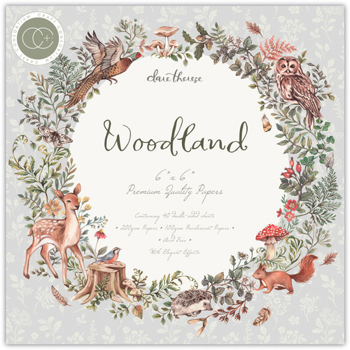 Craft Consortium Double-Sided Paper Pad 6"X6" 40/Pkg-Woodland - PPAD023B - 50603946288345060394628834