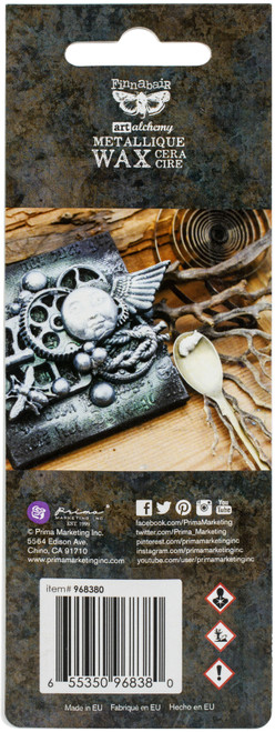 Finnabair Art Alchemy Metallique Wax .68 Fluid Ounce-White Pearl AAMW-68380