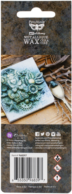 Finnabair Art Alchemy Metallique Wax .68 Fluid Ounce-Emerald - AAMW-68397