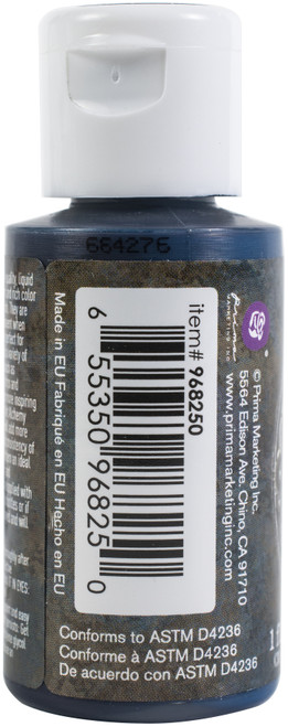 Finnabair Art Alchemy Liquid Acrylic Paint 1 Fluid Ounce-Prussian Blue AALAP-68250