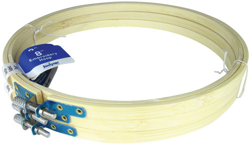 6 Pack - Janlynn Wood Embroidery Hoop 8"-Natural - 997-2009 6 Pack - Janlynn Wood Embroidery Hoop 8"-Natural - 997-2009