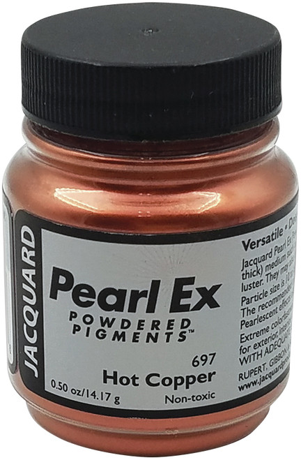 Jacquard Pearl Ex Powdered Pigment .5oz-Hot Copper -JPX-1697 - 743772034346