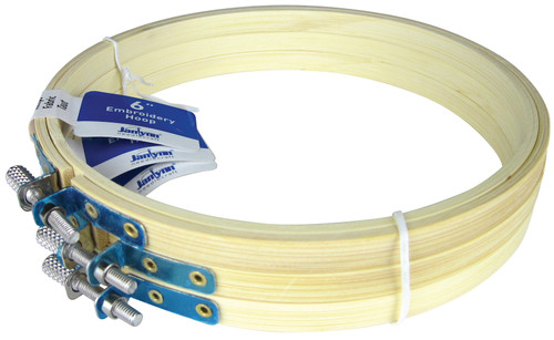 6 Pack - Janlynn Wood Embroidery Hoop 6"-Natural - 997-2008