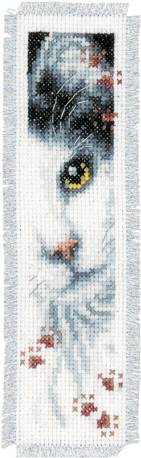 Vervaco Counted Cross Stitch Bookmark Kit 2.4"X8" 2/Pkg-Dog & Cat On Aida (14 Count) V0155651