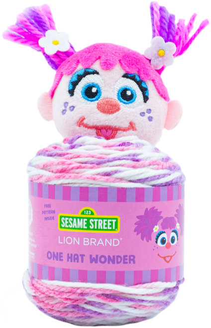 Lion Brand Sesame Street One Hat Wonder Yarn-Abby Cadabby 3010-504 - 023032075235