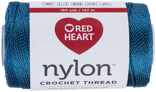 Red Heart Nylon Crochet Thread Size 18-Teal - 138-53 - 073650014970