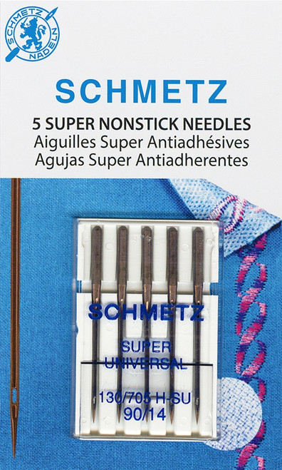 Schmetz Super Nonstick Machine Needles-Size 90/14 5/Pkg - 4503 - 036346145037