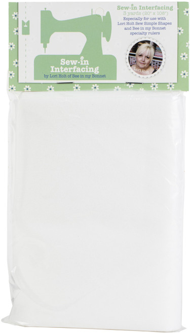 Riley Blake Sew-In Lightweight Interfacing-White 20"X108" - STI4913 - 889333049135