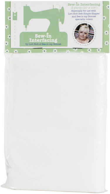 Riley Blake Sew-In Lightweight Interfacing -White 20"X108" STI4913 - 889333049135