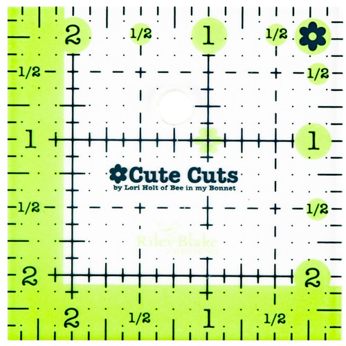 Riley Blake Cute Cuts Ruler 2.5"X2.5"STCC5534