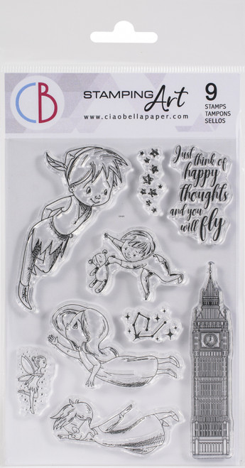 Ciao Bella Stamping Art Clear Stamps 4"X6"-Second Star To The Right PS6012 - 80527894349438052789434943