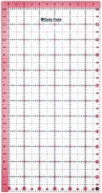 Riley Blake Cute Cuts Ruler 6.5"X12.5"- - STCC5544 Riley Blake Cute Cuts Ruler 6.5"X12.5"- - STCC5544