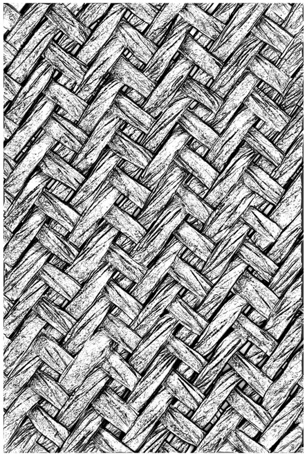 Sizzix 3D Texture Fades Embossing Folder By Tim Holtz-Intertwined - 664759 - 630454267140