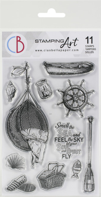 Ciao Bella Stamping Art Clear Stamps 4"X6"-Let Your Soul Fly PS6025 - 8052789435070
