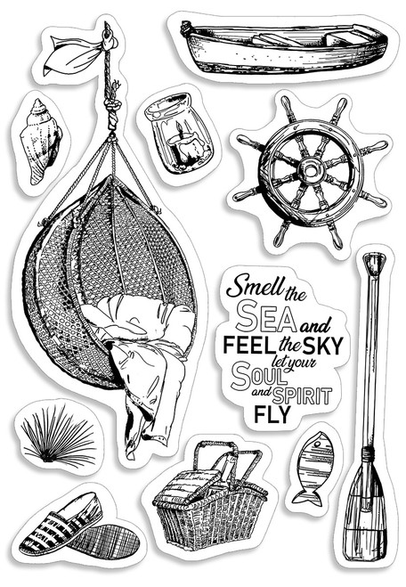 Ciao Bella Stamping Art Clear Stamps 4"X6"-Let Your Soul Fly PS6025