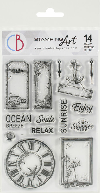 Ciao Bella Stamping Art Clear Stamps 4"X6"-Coastal Living PS6027 - 8052789435094