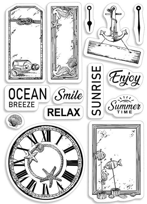 Ciao Bella Stamping Art Clear Stamps 4"X6"-Coastal Living PS6027