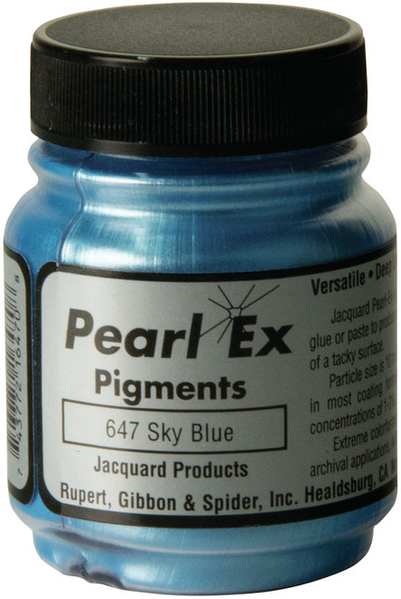 Jacquard Pearl Ex Powdered Pigment .75oz-Sky Blue - JPX1-1647 - 743772164708 Jacquard Pearl Ex Powdered Pigment .75oz-Sky Blue - JPX1-1647 - 743772164708