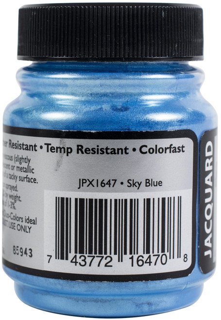 Jacquard Pearl Ex Powdered Pigment .75oz-Sky Blue - JPX1-1647 Jacquard Pearl Ex Powdered Pigment .75oz-Sky Blue - JPX1-1647