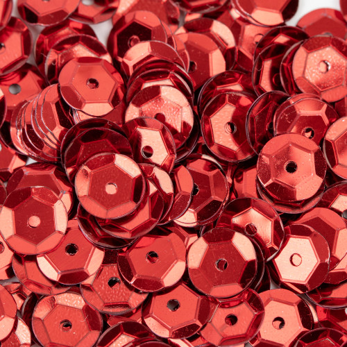 CousinDIY Cupped Sequins-Red, 8mm 200/Pkg - A50026LM-869 CousinDIY Cupped Sequins-Red, 8mm 200/Pkg - A50026LM-869