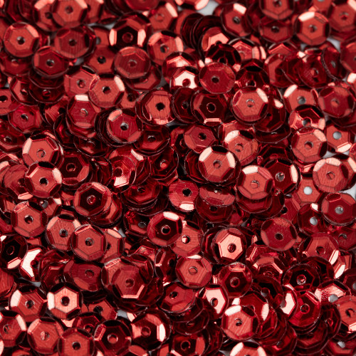 CousinDIY Cupped Sequins-Red, 5mm 800/Pkg - A50026LM-866 CousinDIY Cupped Sequins-Red, 5mm 800/Pkg - A50026LM-866