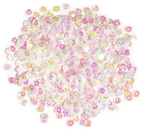 CousinDIY Cupped Sequins-Crystal Iridescent, 5mm 800/Pkg - 5A002F8N-864 CousinDIY Cupped Sequins-Crystal Iridescent, 5mm 800/Pkg - 5A002F8N-864