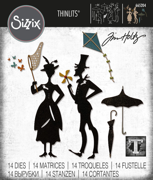 Sizzix Thinlits Dies By Tim Holtz 14/Pkg-The Park 665204