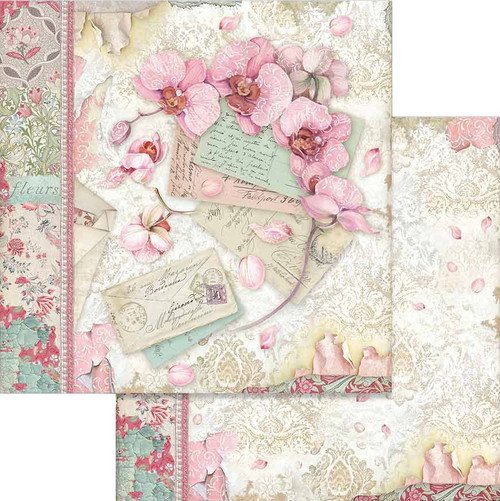 Stamperia Double-Sided Paper Pad 12"X12" 10/Pkg-Orchids & Cats, 10 Designs/1 Each - SBBL81 Stamperia Double-Sided Paper Pad 12"X12" 10/Pkg-Orchids & Cats, 10 Designs/1 Each - SBBL81