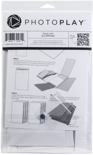 PhotoPlay Folio 3-4.5"X8.5" White - PPP2462