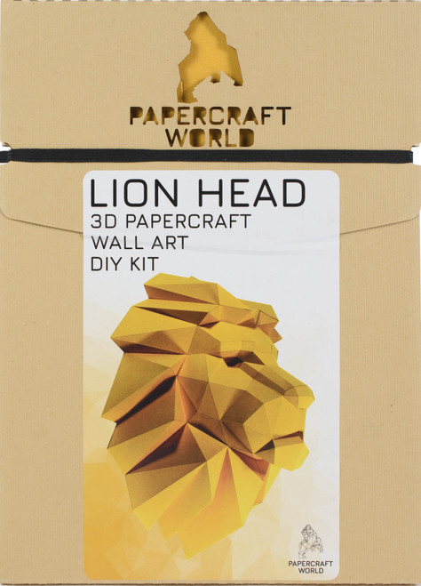 3D Papercraft Wall Art-Lion Head -LIOWOR - 759952181205