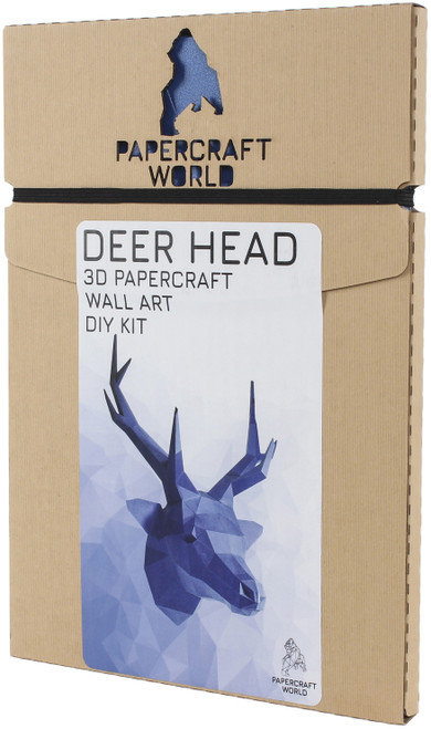 3D Papercraft Wall Art -Deer Head -DEEWBL