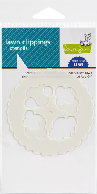 3 Pack Lawn Clippings Stencils-Reveal Wheel: Puffy Cloud LF2350 - 035292675773