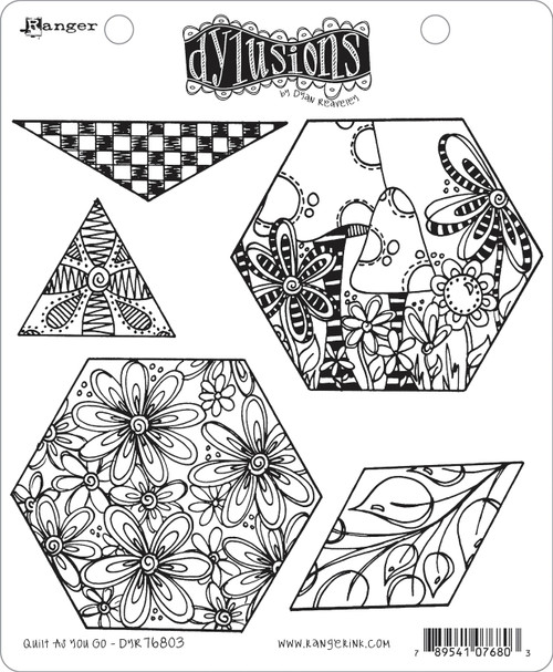 Dyan Reaveley's Dylusions Cling Stamp Collections 8.5"X7"-Quilt As You Go DYR-76803