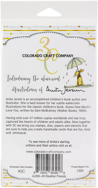 Colorado Craft Company Clear Stamps 4"X6"-All Weather Friends-By Anita Jeram C3AJ395